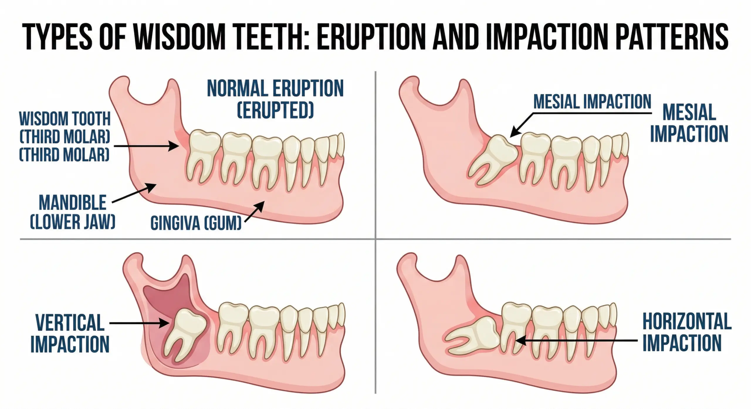 Wisdom Tooth Impaction Diagnostic Map